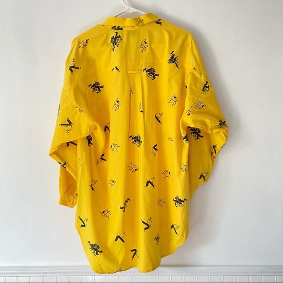 Vintage Instant Glamour Limited Yellow Dancer Top - Picture 7 of 8